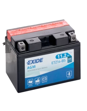 ETZ14-BS(YTZ14S) Μπαταρία Μοτοσυκλέτας EXIDE AGM 11.2Ah 205A