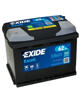 Μπαταρία Αυτοκινήτου 62Ah 540A EXIDE EXCELL EB621 Αριστερά+