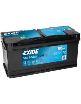 Μπαταρία Αυτοκινήτου 105Ah 950A EXIDE EK1050 AGM Start & Stop