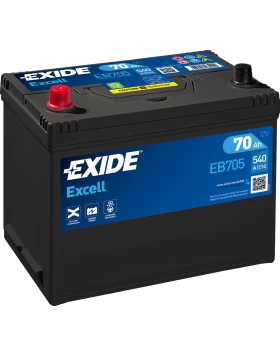 Μπαταρία Αυτοκινήτου 70Ah 540A EXIDE EXCELL EB705