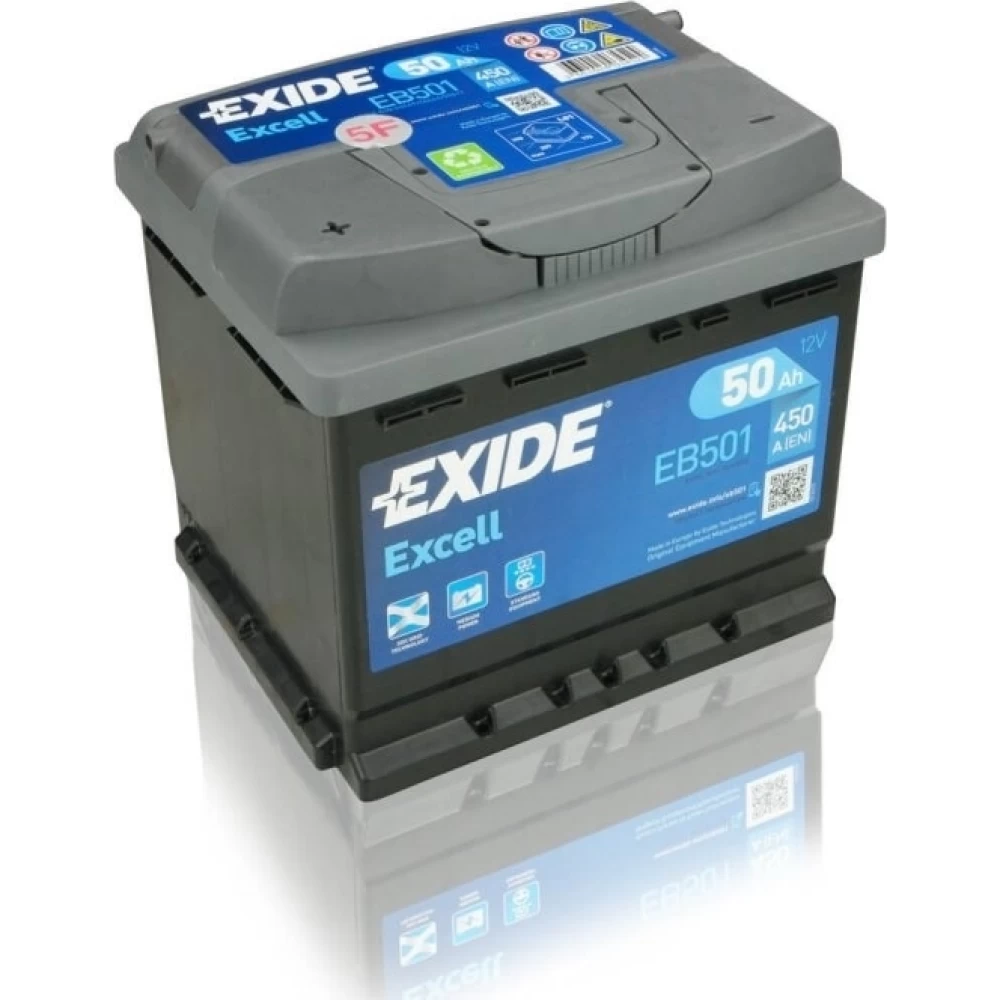 Μπαταρία Αυτοκινήτου 50Ah 450A EXIDE EXCELL EB501