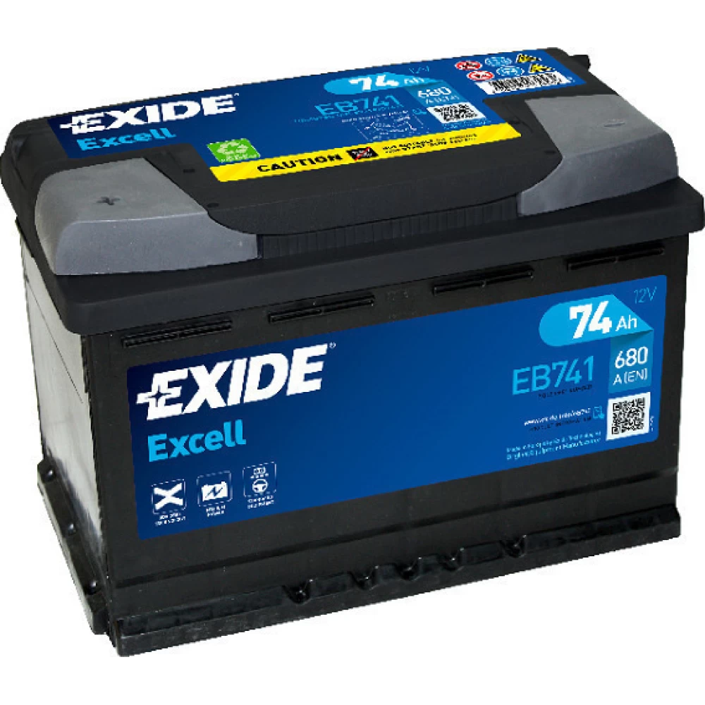 Μπαταρία Αυτοκινήτου 74Ah 680A EXIDE EXCELL EB741