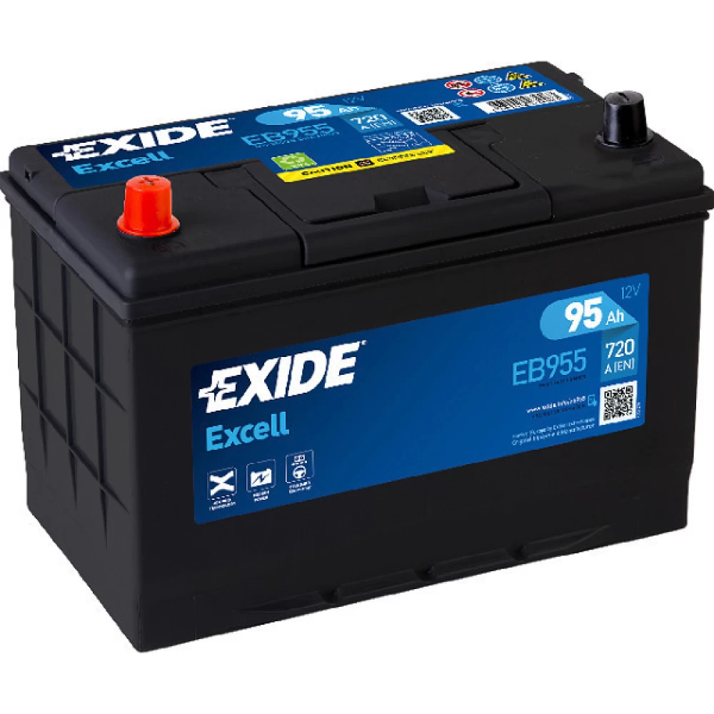 Μπαταρία Αυτοκινήτου 95Ah 720A EXIDE EXCELL EB955