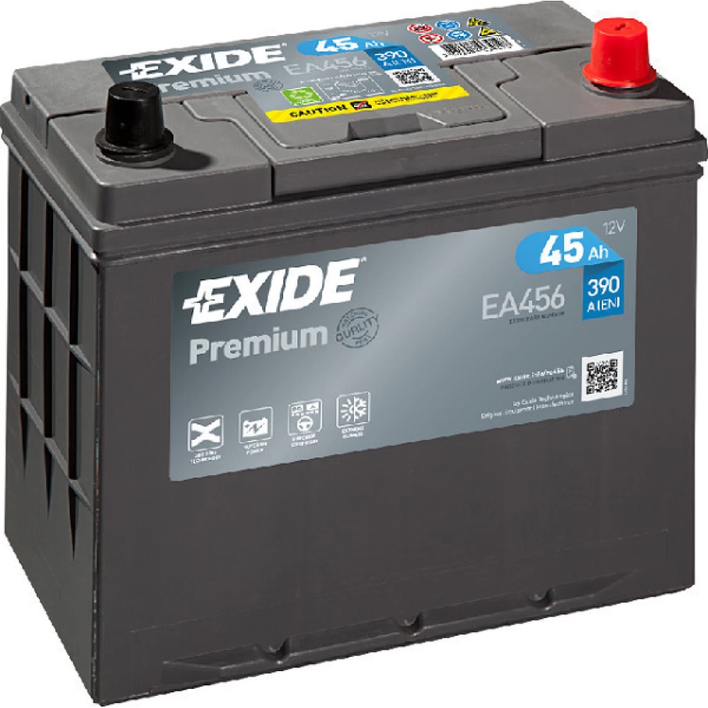 Μπαταρία Αυτοκινήτου 45Ah 390A EXIDE PREMIUM EA456