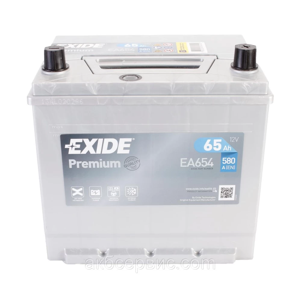 Μπαταρία Αυτοκινήτου 65Ah 580A EXIDE PREMIUM EA654