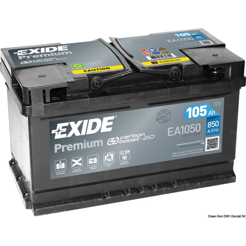 Μπαταρία Αυτοκινήτου 105Ah 850A EXIDE PREMIUM EA1050