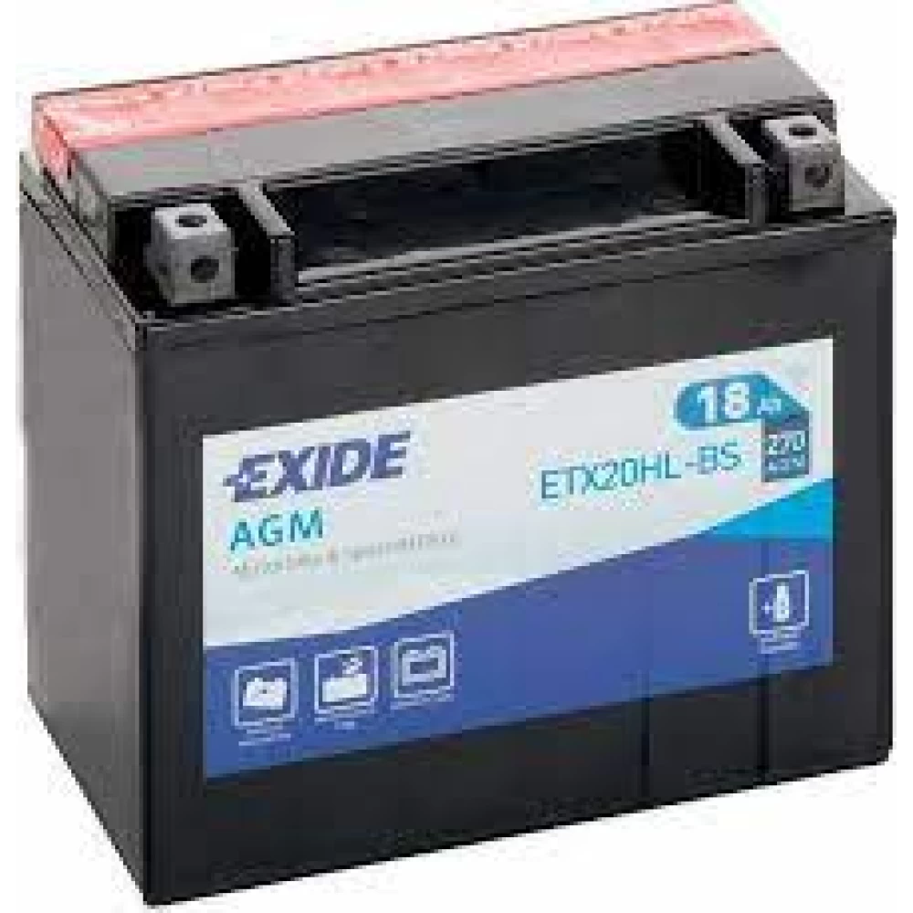 ETX20HL-BS(YTX20HL-BS) Μπαταρία Μοτοσυκλέτας EXIDE AGM 18Ah 270A