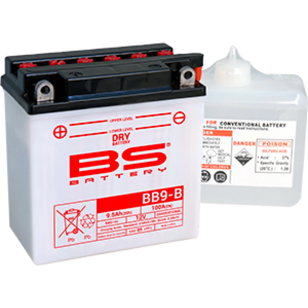 BB9-B (YB9-B) Μπαταρία Μοτοσυκλέτας BS 12V 9.5Ah