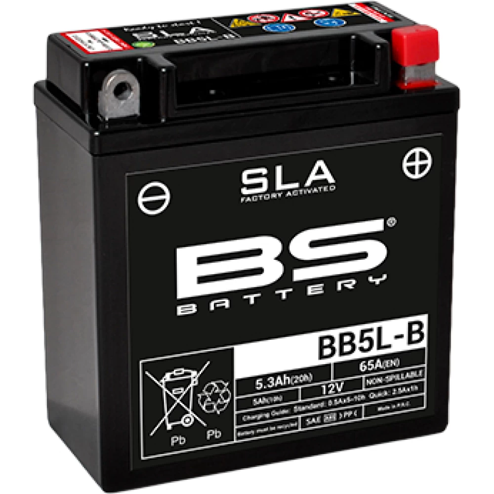 BB5L-B (YB5L-B) SLA Μπαταρία Μοτοσυκλέτας BS 12V 5.3Ah