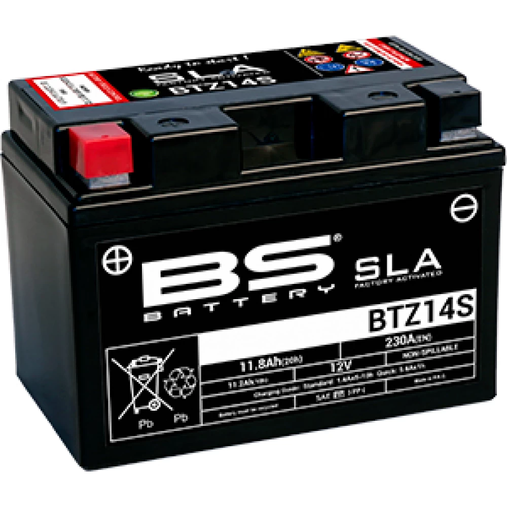 BTZ14S (YTZ14S) SLA Μπαταρία Μοτοσυκλέτας BS 12V 11.8Ah