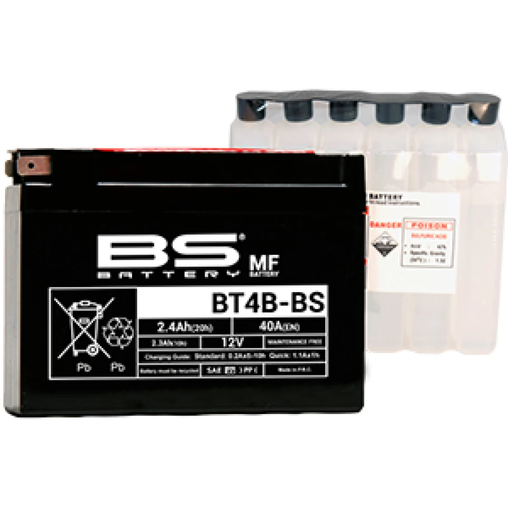 BT4B-BS (YT4B-BS) Μπαταρία Μοτοσυκλέτας BS 12V 2.4Ah