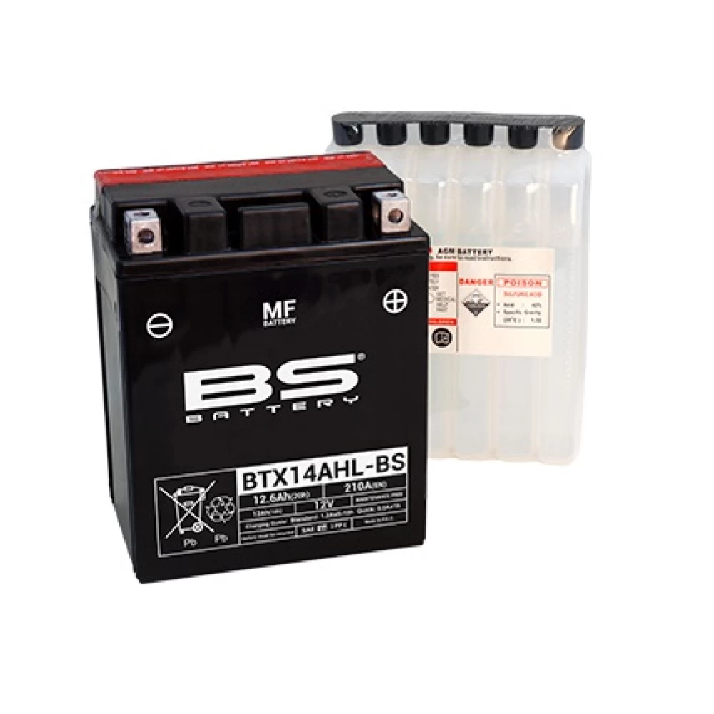 BTX14AHL-BS (YTX14AHL-BS) Μπαταρία Μοτοσυκλέτας BS 12V 12.6Ah