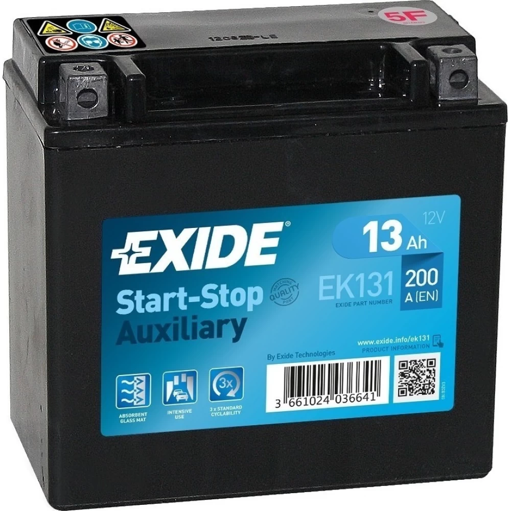 Μπαταρία αυτοκινήτου EK131 EXIDE 13Ah 200A Auxiliary AGM Start - Stop