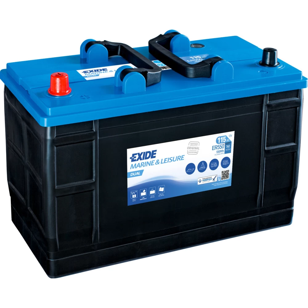 Μπαταρία σκάφους ER550 EXIDE Μarine & Leisure Dual 115Ah 760A