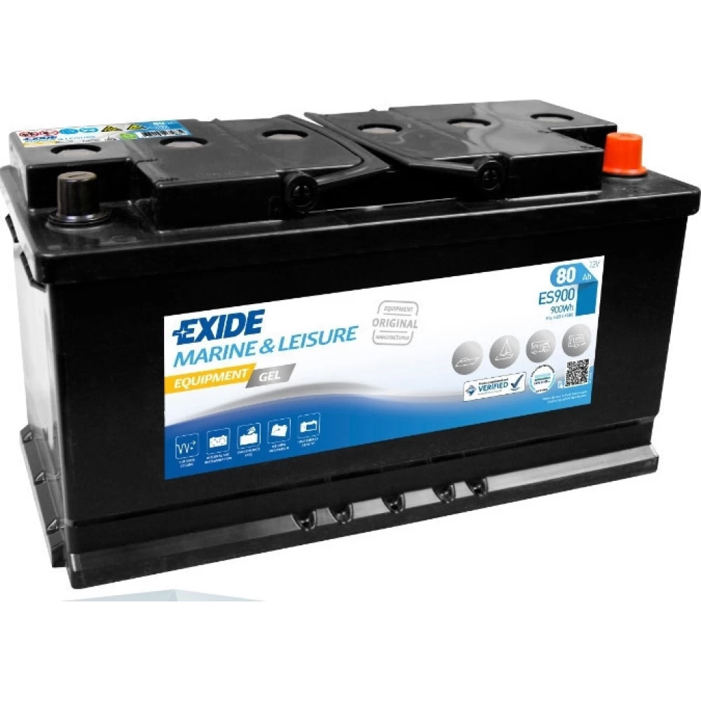 Μπαταρία σκάφους ES900 EXIDE Μarine & Leisure Equipment Gel 80Ah 540A