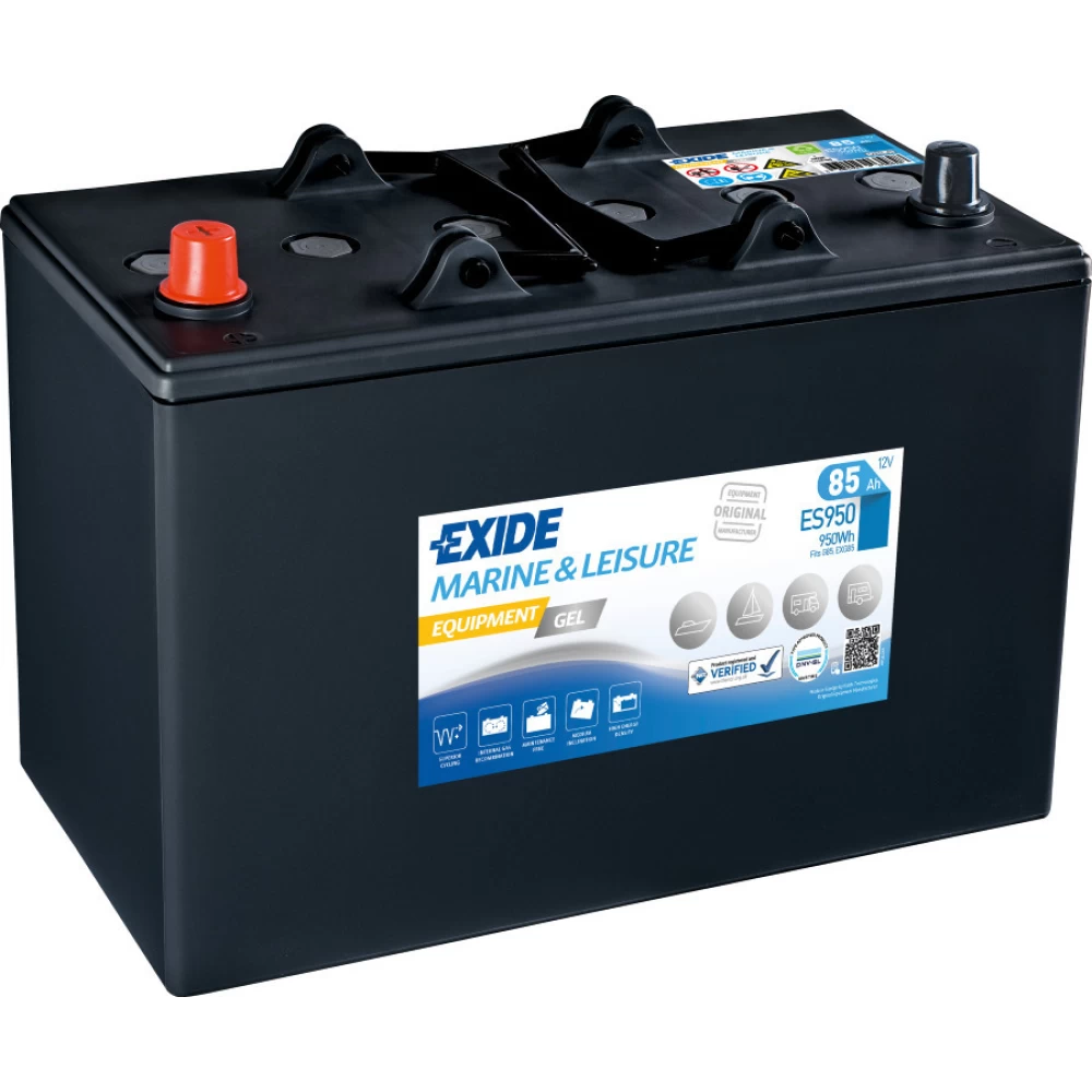 Μπαταρία σκάφους ES950 EXIDE Μarine & Leisure Equipment Gel 85Ah 460A