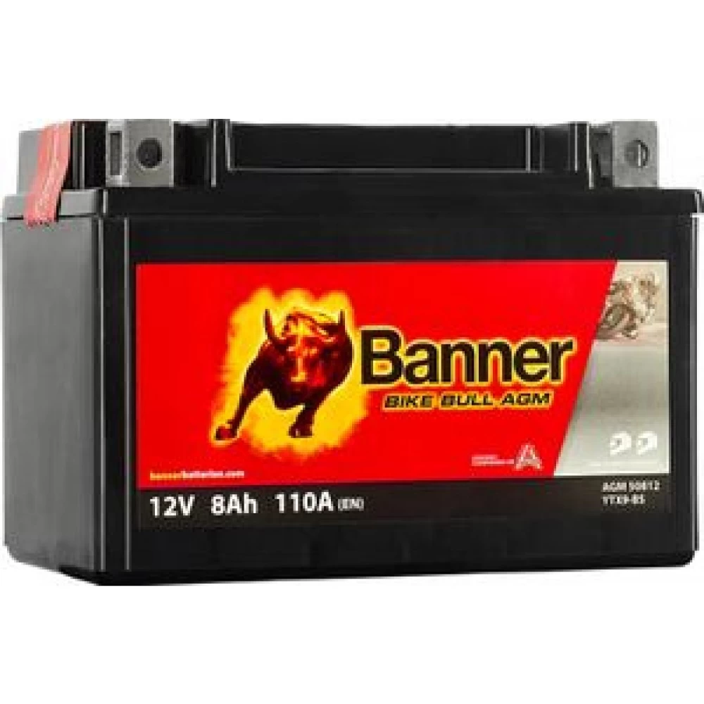 YTX9-BS Μπαταρία Μοτοσυκλέτας BANNER Bike Bull AGM 12V 8Ah 110A