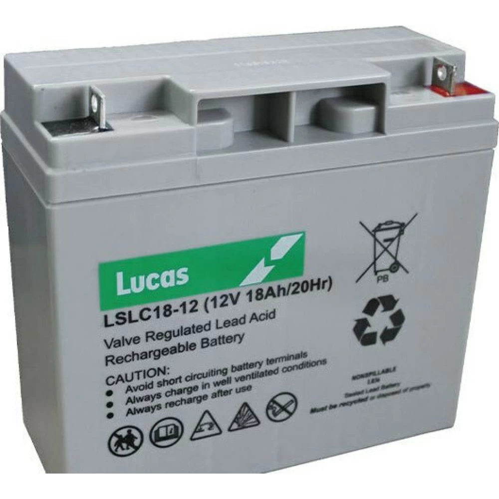 Μπαταρία VRLA-AGM & CYCLIC LUCAS LSLC18-12 | 12V 18Ah 270A