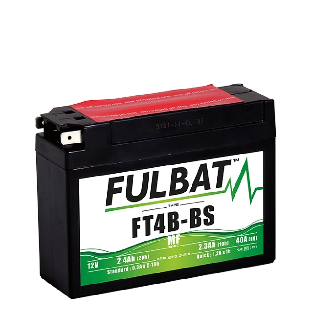 FT4B-BS (YT4B-BS) Μπαταρία Μοτοσυκλέτας FULBAT AGM MF 12V 2.3Ah 40A