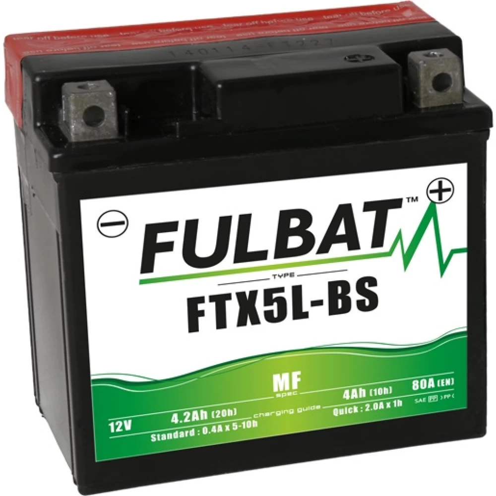 FTX5L-BS (YTX5L-BS) Μπαταρία Μοτοσυκλέτας FULBAT AGM MF 12V 4Ah 80A