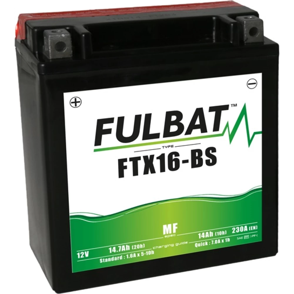 FTX16-BS (YTX16-BS) Μπαταρία Μοτοσυκλέτας FULBAT AGM MF 12V 14Ah 230A