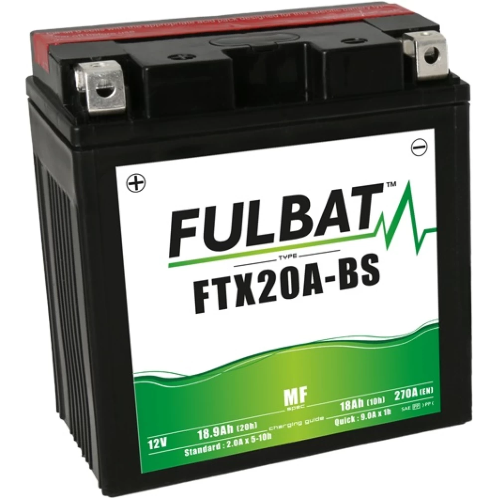 FTX20A-BS (YTX20A-BS) Μπαταρία Μοτοσυκλέτας FULBAT AGM MF 12V 18Ah 270A