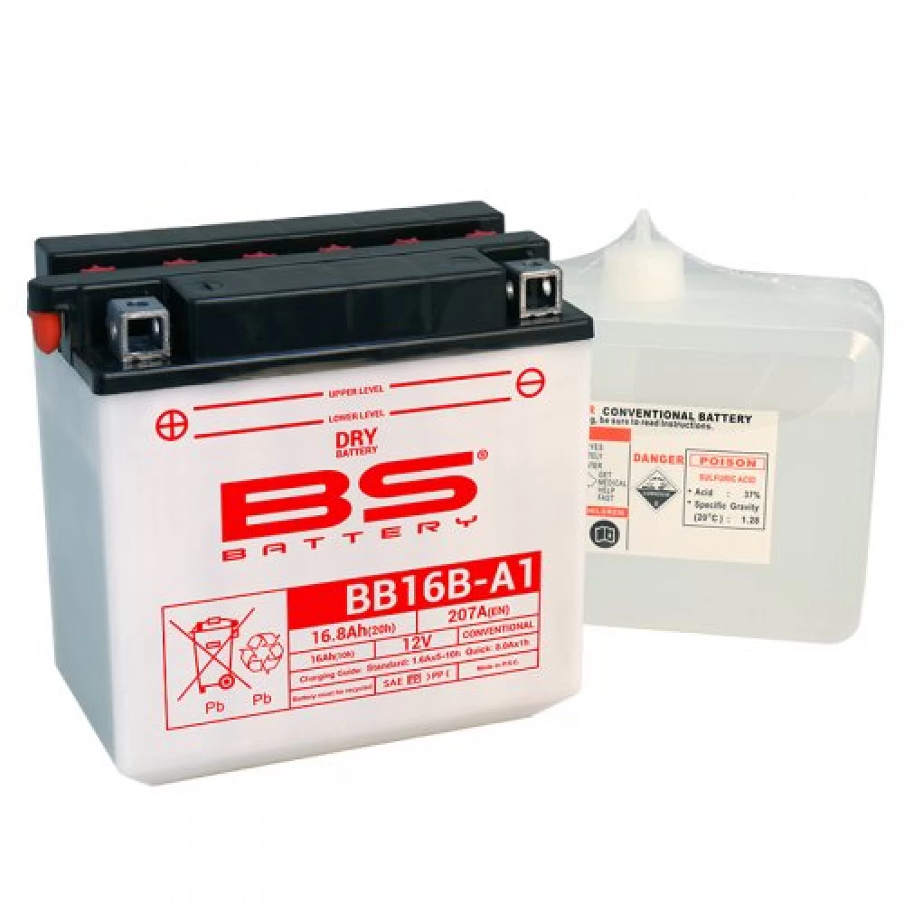 BB16B-A1 (YB16B-A1) Μπαταρία Μοτοσυκλέτας BS 12V 16.8Ah 210A