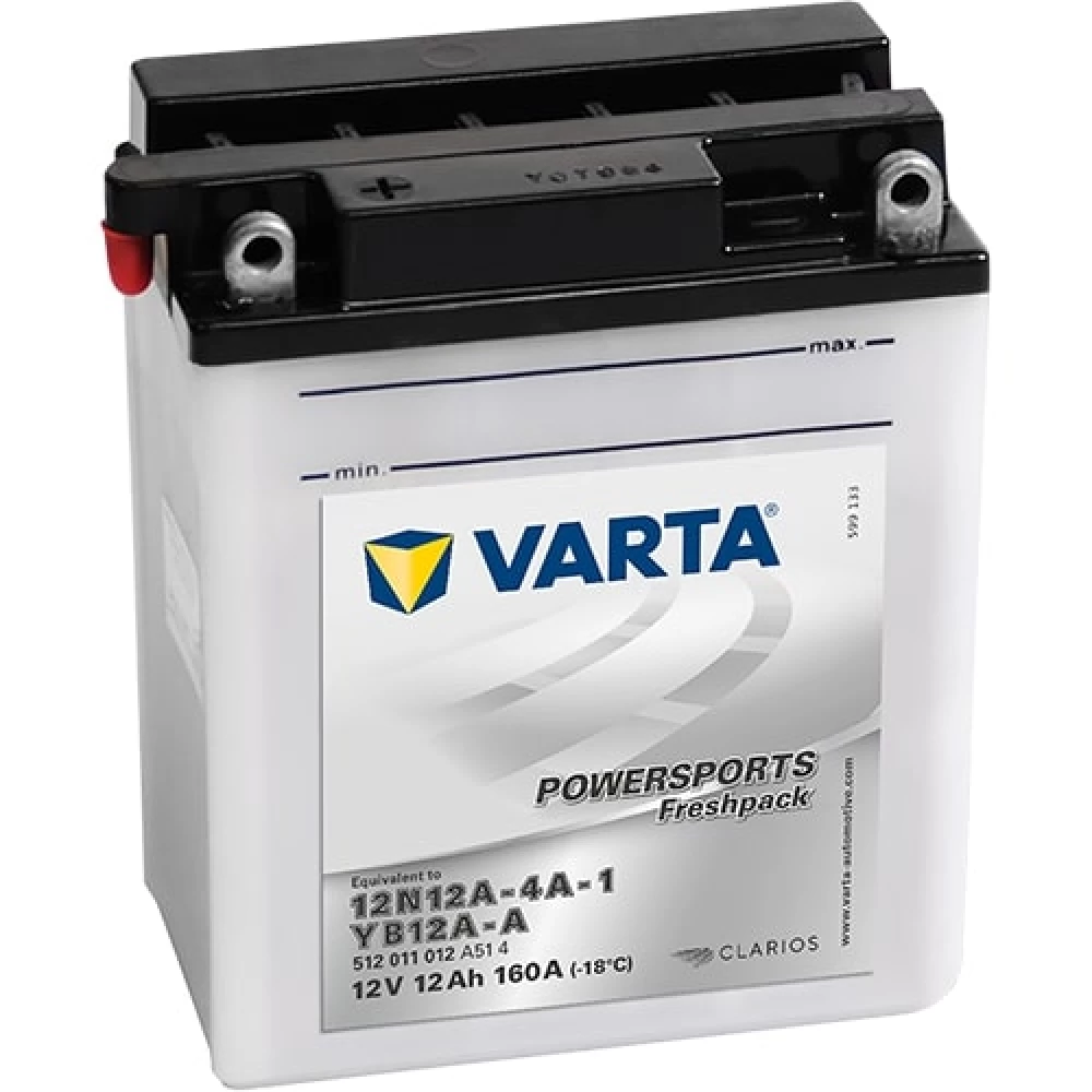 YB12A-A Μπαταρία Μοτοσυκλέτας VARTA Powersports Freshpack 12Ah