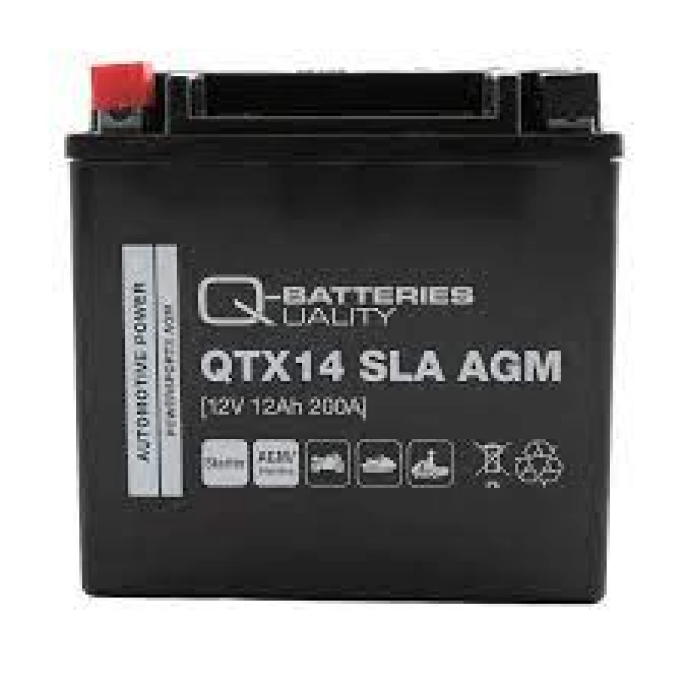 QTX14 (YTX14-BS) Μπαταρία Μοτοσυκλέτας Q-BATTERIES SLA 12V 12Ah 200A