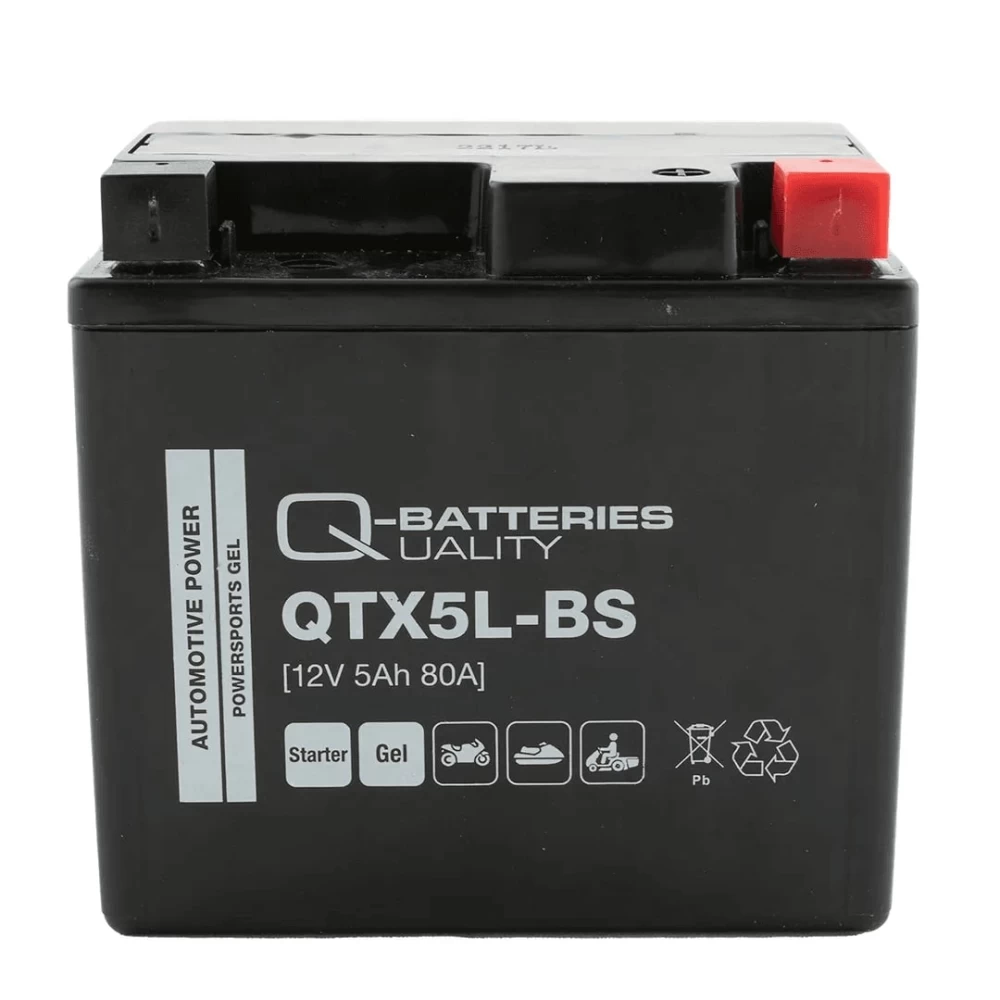 QTX5L-BS (YTX5L-BS) Μπαταρία Μοτοσυκλέτας Q-BATTERIES GEL 12V 5Ah 80A
