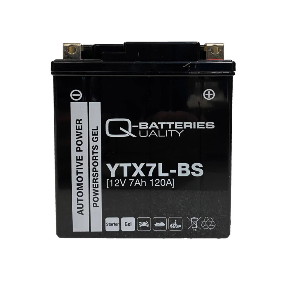 YTX7L-BS Μπαταρία Μοτοσυκλέτας Q-BATTERIES GEL 12V 7Ah 100A