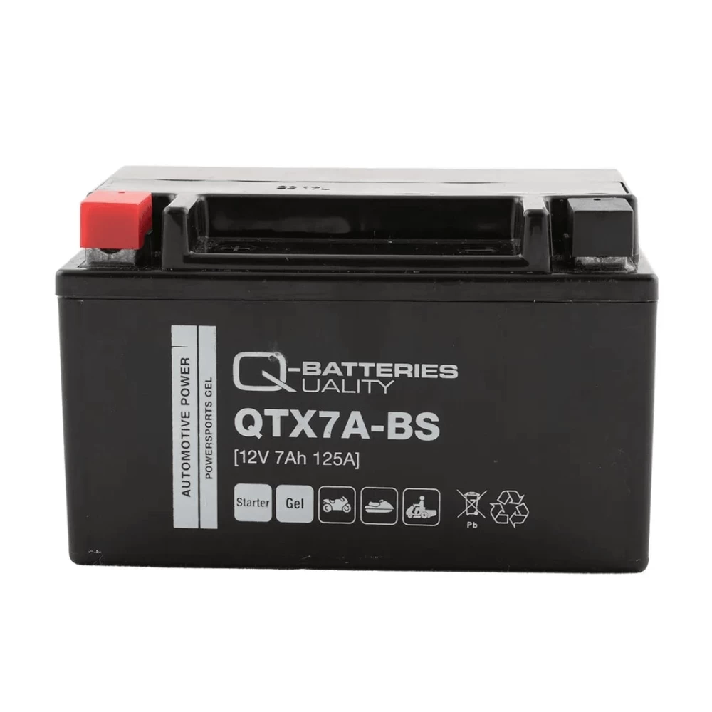 QTX7A-BS (YTX7A-BS) Μπαταρία Μοτοσυκλέτας Q-BATTERIES GEL 12V 7Ah 125A
