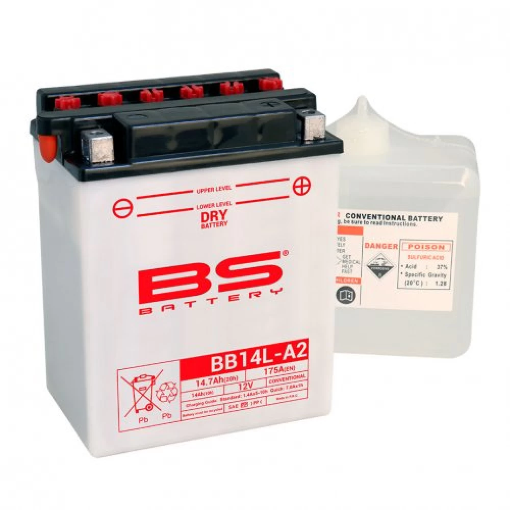 BB14L-A2 Μπαταρία Μοτοσυκλέτας BS 12V 14.7Ah 175A