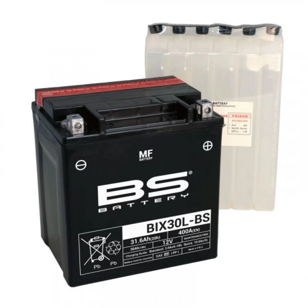 BIX30L-BS (YTX30L-BS) Μπαταρία Μοτοσυκλέτας BS 12V 31.6Ah 400A