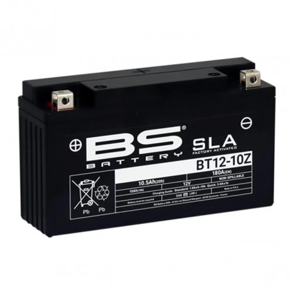  BT12-10Z (YT12-10Z)SLA Μπαταρία Μοτοσυκλέτας BS 12V 10.5Ah 180A