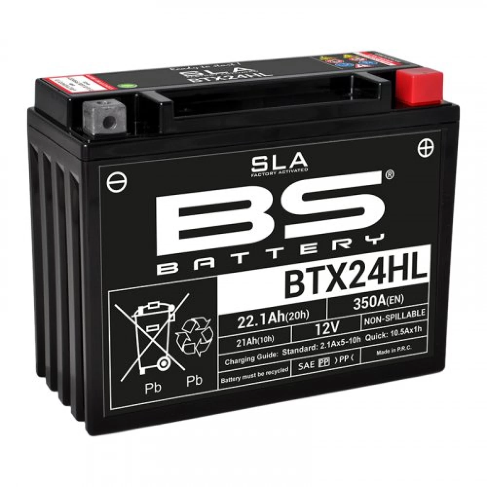 BTX24HL-BS(YTX24HL) Μπαταρία Μοτοσυκλέτας BS 12V 22.1Ah 350A