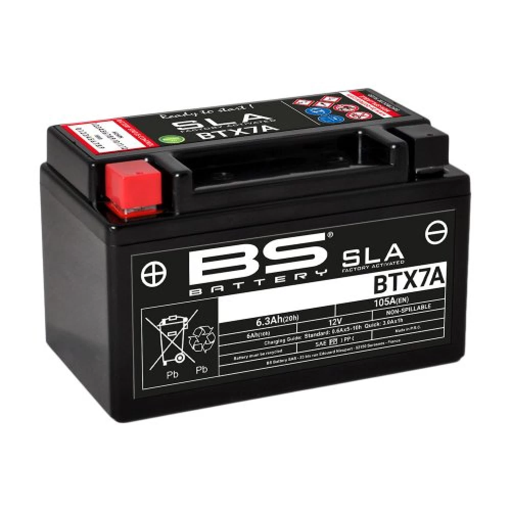  BTX7A SLA (YTX7A-SLA)Μπαταρία Μοτοσυκλέτας BS 12V 6.6Ah 105A