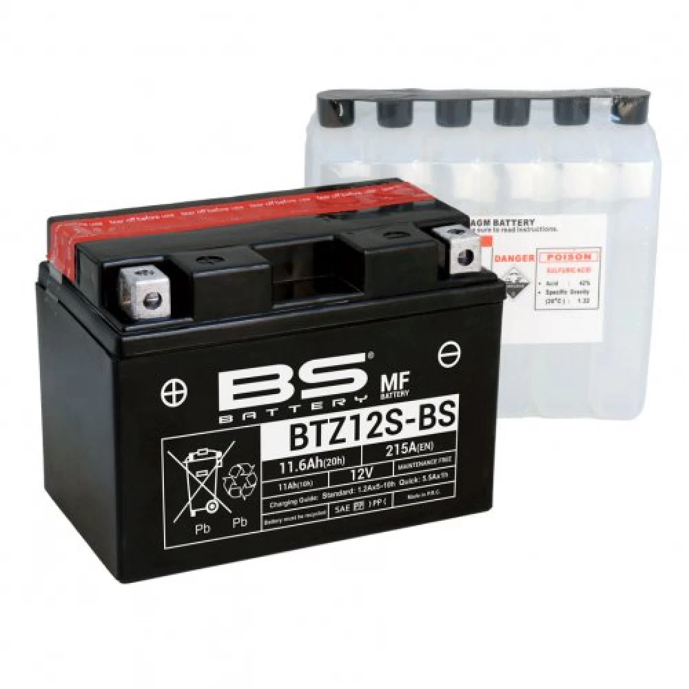 BTZ12S-BS (YTZ12S-BS) Μπαταρία Μοτοσυκλέτας BS 12V 11.6Ah 215A