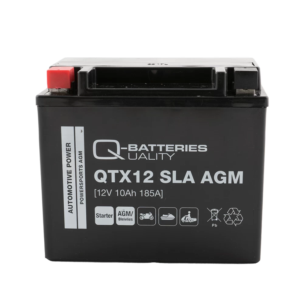 QTX12A (YT12A-BS) Μπαταρία Μοτοσυκλέτας Q-BATTERIES SLA  AGM 12V 10Ah 175A