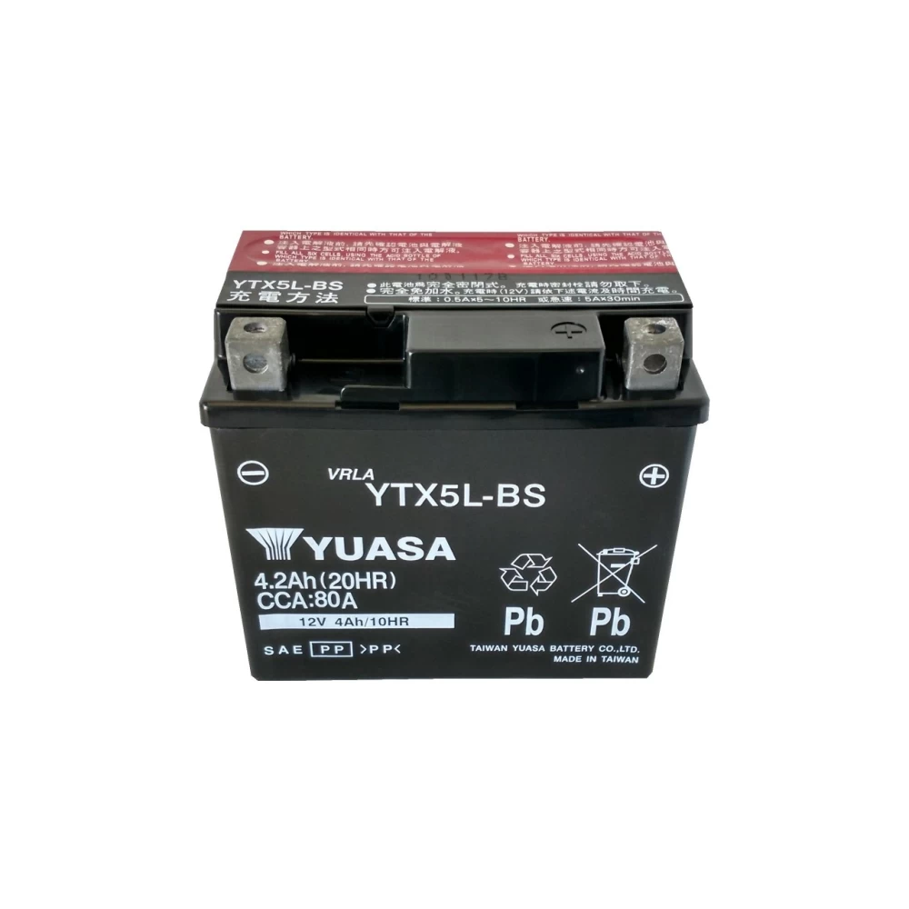 YTX5L-BS Μπαταρία Μοτοσυκλέτας YUASA ROC 4.2Ah