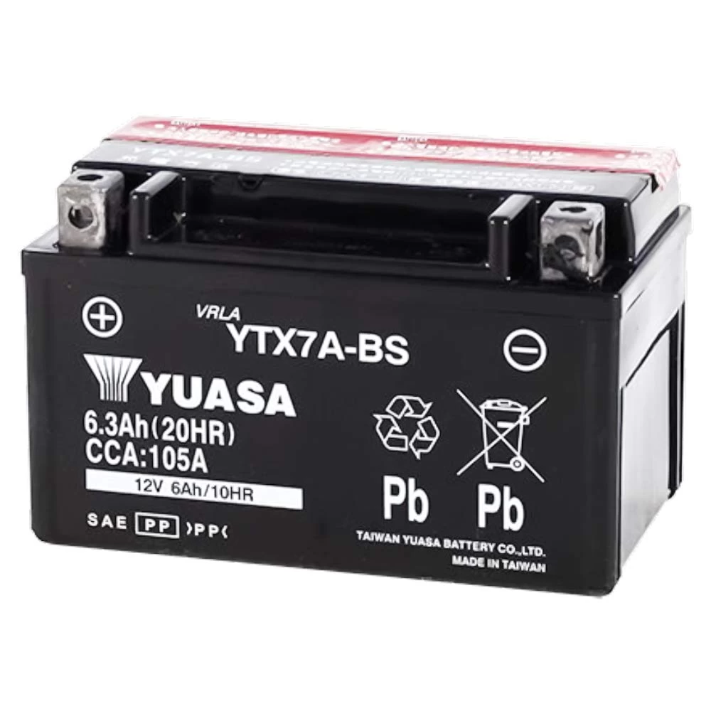 YTX7A-BS ΤΑΙΒ. Μπαταρία Μοτοσυκλέτας YUASA 6.3Ah