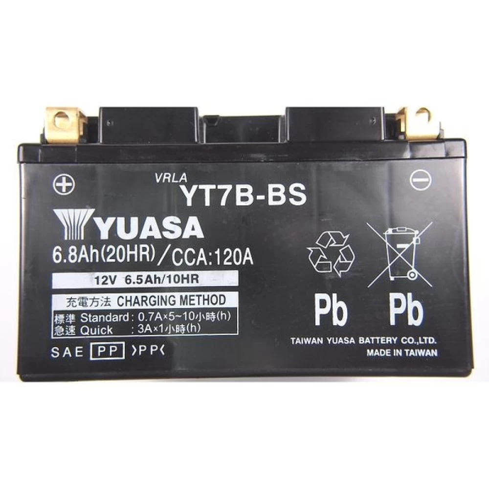 YT7B-BS Μπαταρία Μοτοσυκλέτας YUASA TAIWAN 6.8Ah