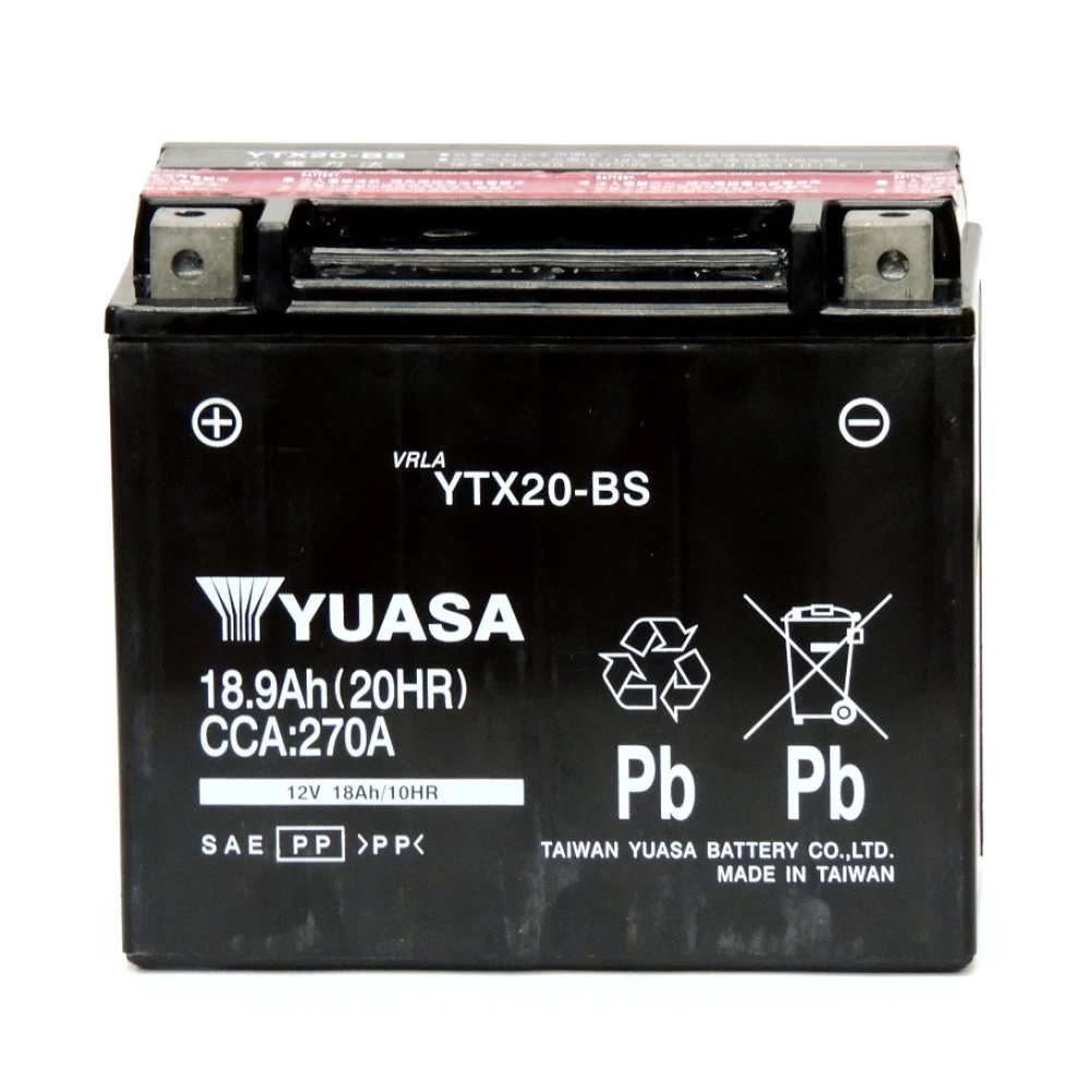 YTX20-BS Μπαταρία Μοτοσυκλέτας YUASA TAIWAN 18.9Ah