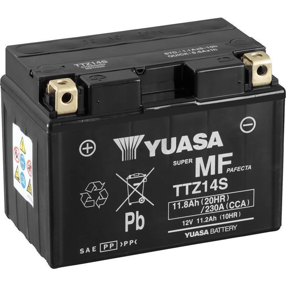 TTZ14S (YTZ14S, YTZ14S-BS, TTZ14S-BS) Μπαταρία Μοτοσυκλέτας YUASA TAIWAN 11.8Ah