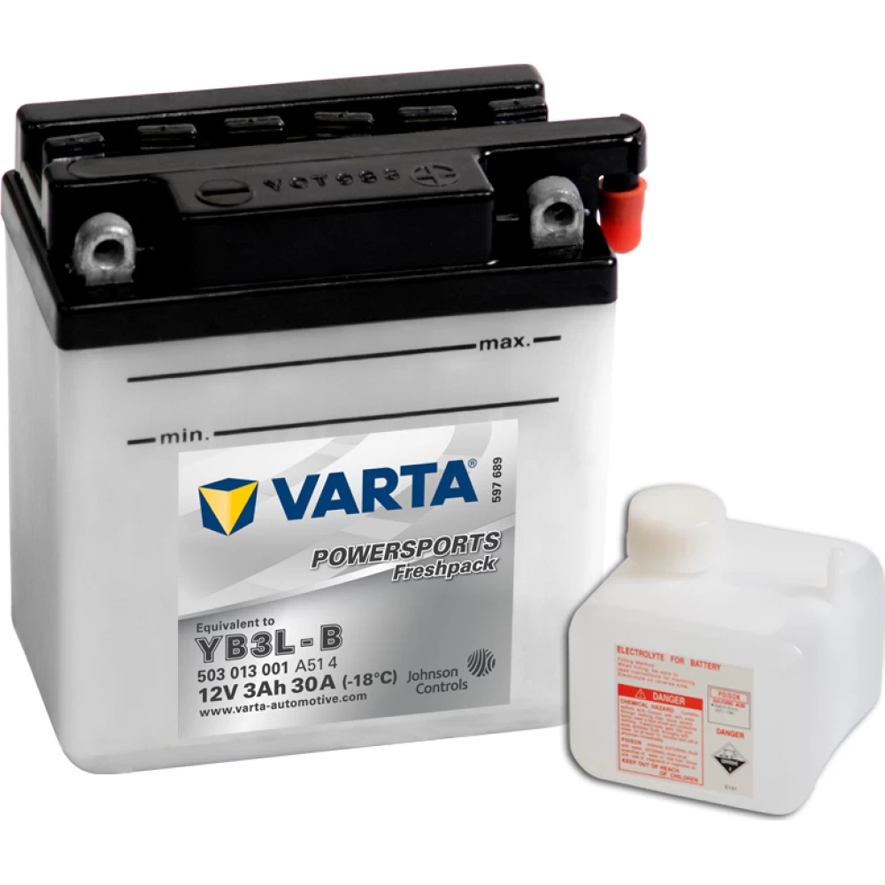 YB3L-B Μπαταρία Μοτοσυκλέτας VARTA Powersports Freshpack