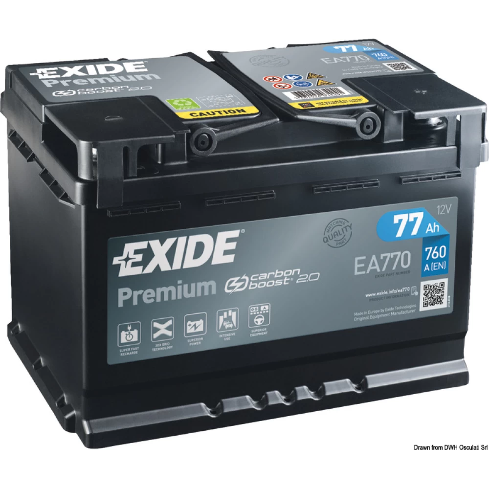 Μπαταρία Αυτοκινήτου 77Ah 760A EXIDE PREMIUM EA770