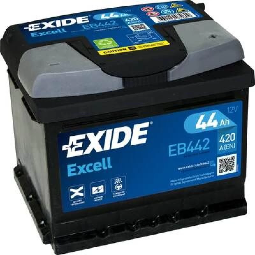 Μπαταρία Αυτοκινήτου 44Ah 420A EXIDE EXCELL EB442