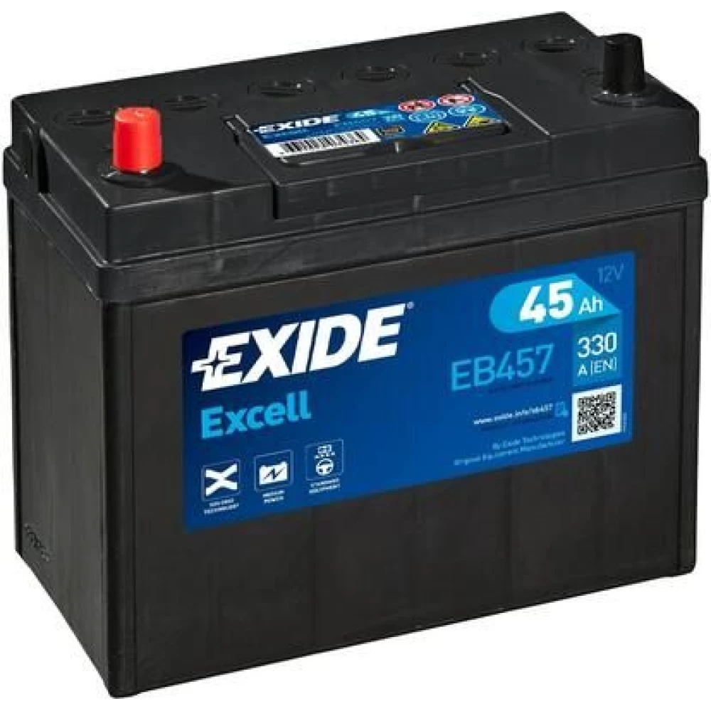 Μπαταρία Αυτοκινήτου 45Ah 330A EXIDE EXCELL EB457