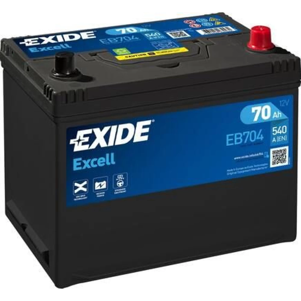 Μπαταρία Αυτοκινήτου 70Ah 540A EXIDE EXCELL EB704