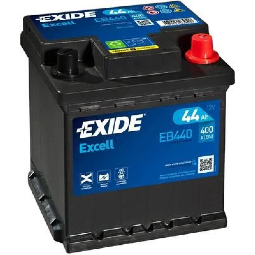 Μπαταρία Αυτοκινήτου 44Ah 400A EXIDE EXCELL EB440